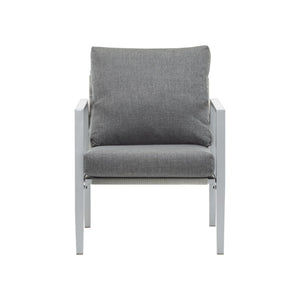 Modern Lounge Chair With Rope Accents And Cushions