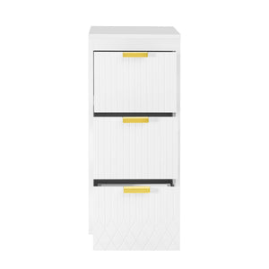 Modern Wall Mounted Floating Cabinet With Drawers For Bathroom