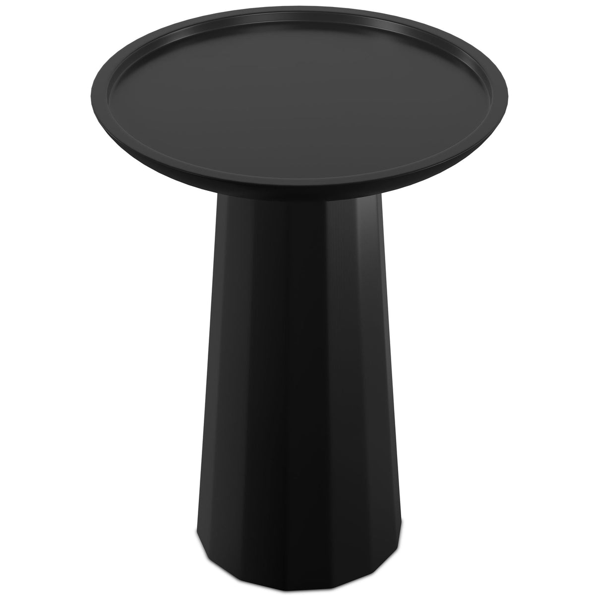 Handcrafted Wooden Accent Table with Sculptural Design - Choice of Color
