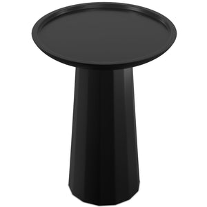 Handcrafted Wooden Accent Table with Sculptural Design - Choice of Color