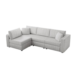 106.3" Soft L-shaped 4-Person Sofa