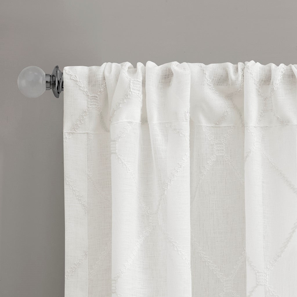 Diamond sheer window curtain panel (only 1 pc panel)