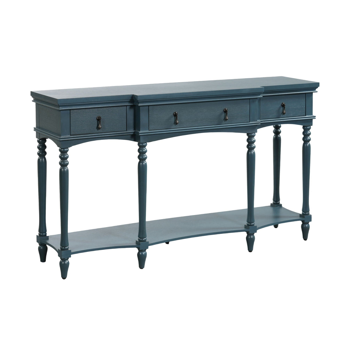 Retro Console Table With 3 Soft Close Drawers