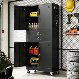 Metal Storage Cabinet with Two Drawers
