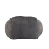 Sezze Indoor Bean Bag Chair with Gray Faux Fur