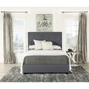 Maille - Panel Bed With Scalloped Headboard