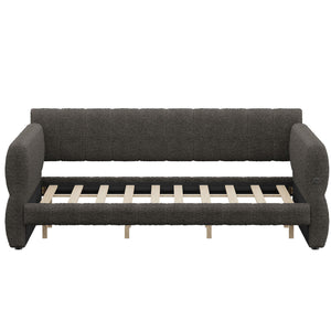 Upholstered Platform Bed With USB Charging