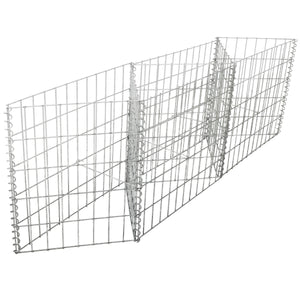 Galvanized Steel Gabion Basket with 3 Compartments