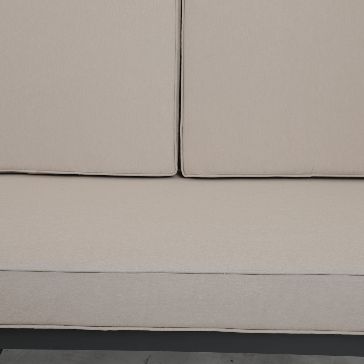 Set of 3 Outdoor Loveseat Cushion Set 48 x 24 Inch, Waterproof & Fade-Resistant