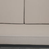 Set of 3 Outdoor Loveseat Cushion Set 48 x 24 Inch, Waterproof & Fade-Resistant