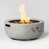 24' Propane Gas Fire Pit Bowl, 50000 BTU - Steel Grey Outdoor Fire Pit