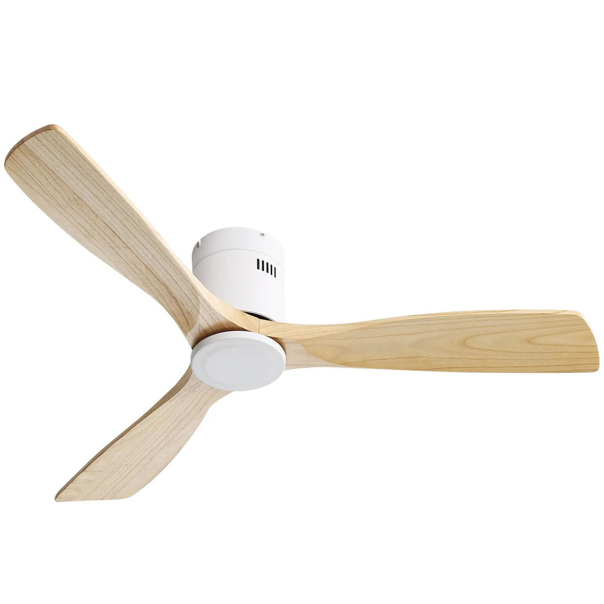 Low Profile Ceiling Fan DC, 3 Blade, Noiseless Reversible Motor, Remot ...