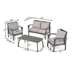 Honolulu Wicker Set Outdoor Seating