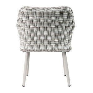 Tashay - 3 Piece Patio Bistro Set - Green Fabric & Beige Wicker