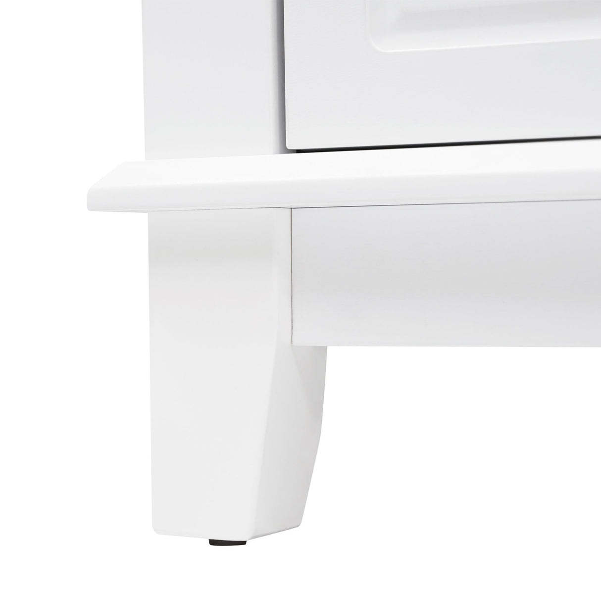 Bathroom Vanity With Sink, 6 Soft Close Drawers & Double Doors - White