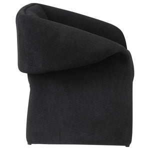 Mcdonald - Upholstered Sloped Arm Accent Chair - Black
