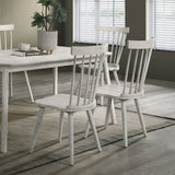 Modern Farmhouse Spindle Back Dining Chairs, Set of 2