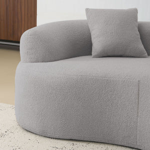 Modern Curved Loveseat