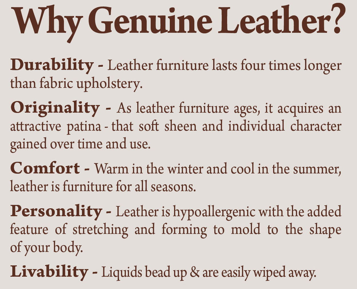 Roberto - Leather Ottoman - Cocoa