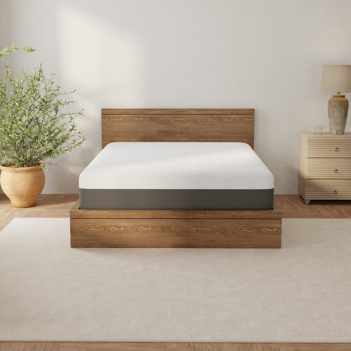 Omne Fria 12 Inch Queen Soft Mattress With Cooling Cover