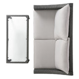 Contemporary ANTIBES Loveseat & Table Set