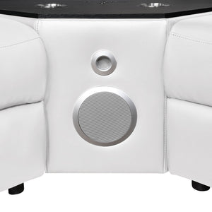Nova - Sectional With Bluetooth Speaker, LED And Lifting Wine Cabinet