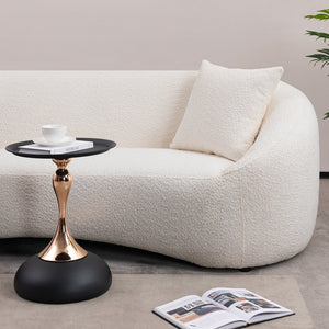 Minimalist Curved Sofa, 3 Seater
