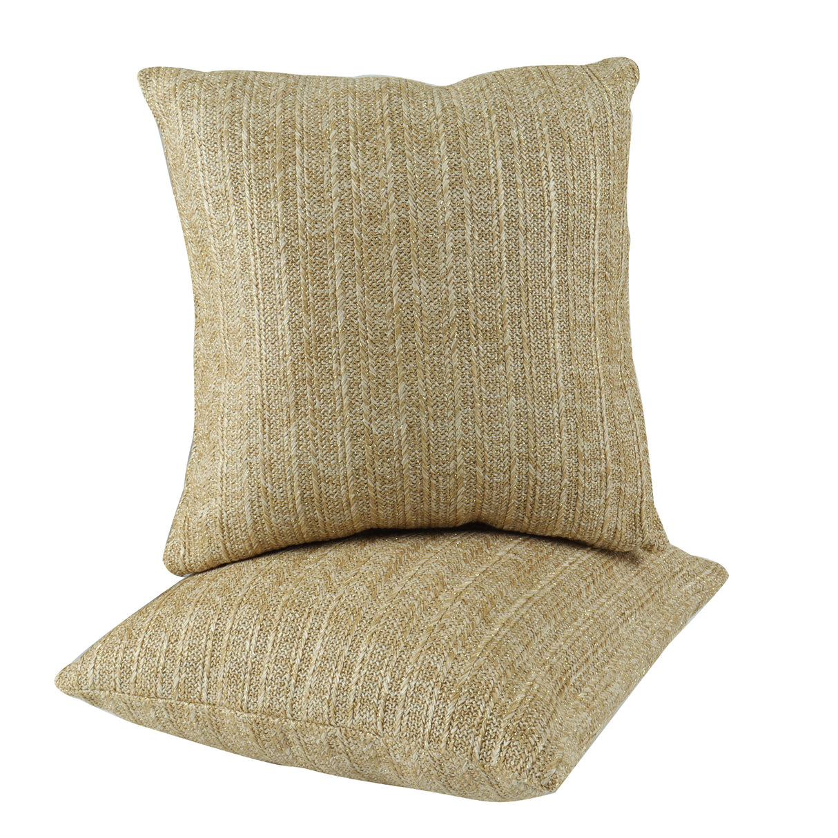2 Pack Weatherproof Outdoor Cotton Pillow Set, Water and Fade Resistant