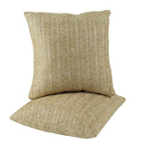 2 Pack Weatherproof Outdoor Cotton Pillow Set, Water and Fade Resistant