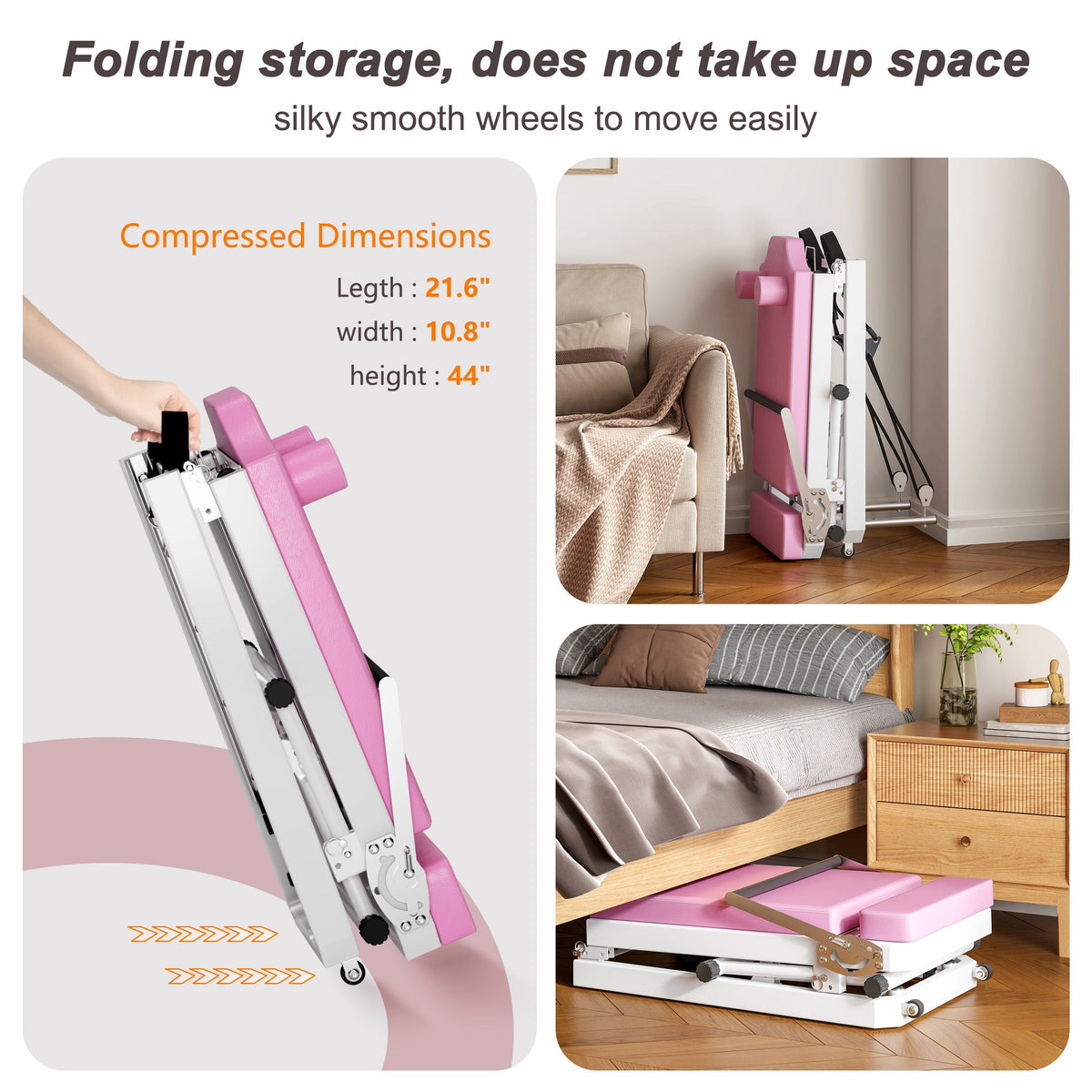 Foldable Pilates Core Bed with Double Resistance - Iron