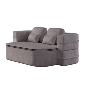 2 In 1 Foldable Sofa Bed With Multi Functional Blanket, Floor Lounge Sofa