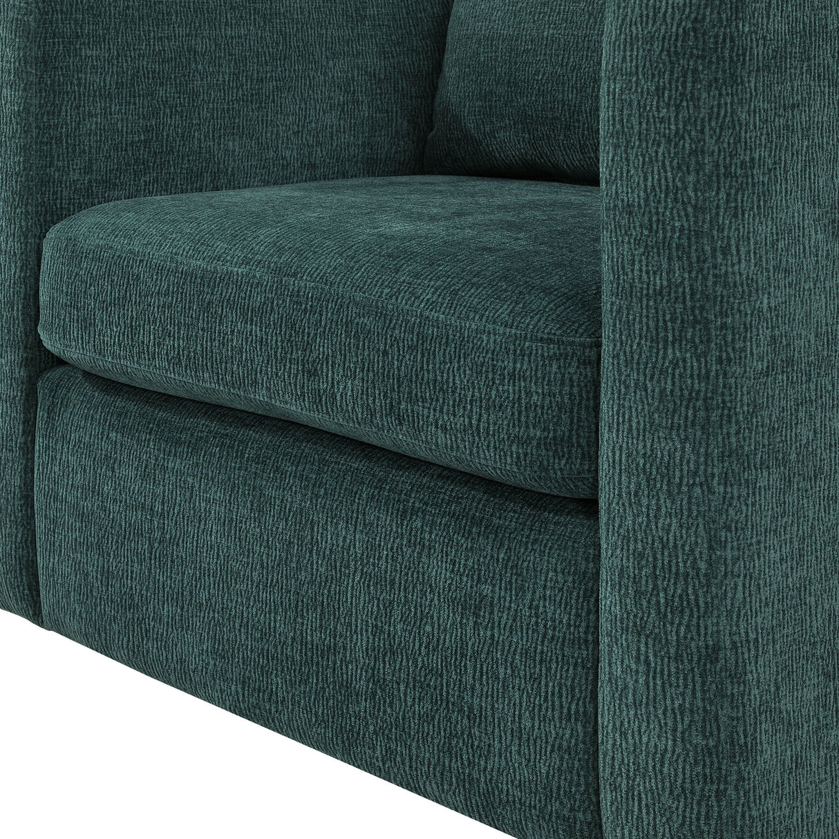 Sutton - Swivel Barrel Chair - Peacock