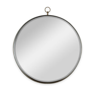 Round Mirror, Circle Mirror With Iron Frame For Living Room Bedroom Vanity Entryway, Hallway