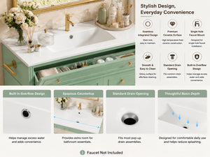 36 Inch Elegant Modern Bathroom Vanity with Sink