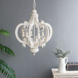 Farmhouse 6-Light Wood Chandelier Pendant Light Fixture