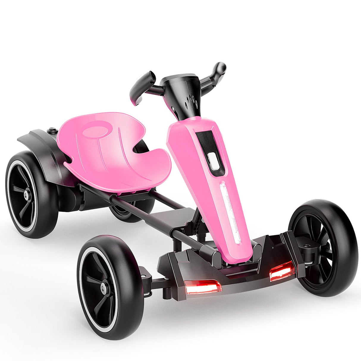 Electric Kids Pedal Go Kart With Adjustable Seat, Foldable Design
