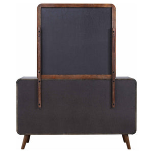 Robyn 6-drawer Dresser with Mirror Dark Walnut