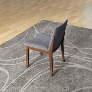 Laura - Mid-Century Modern Solid Wood Dining Chair (Set of 2)