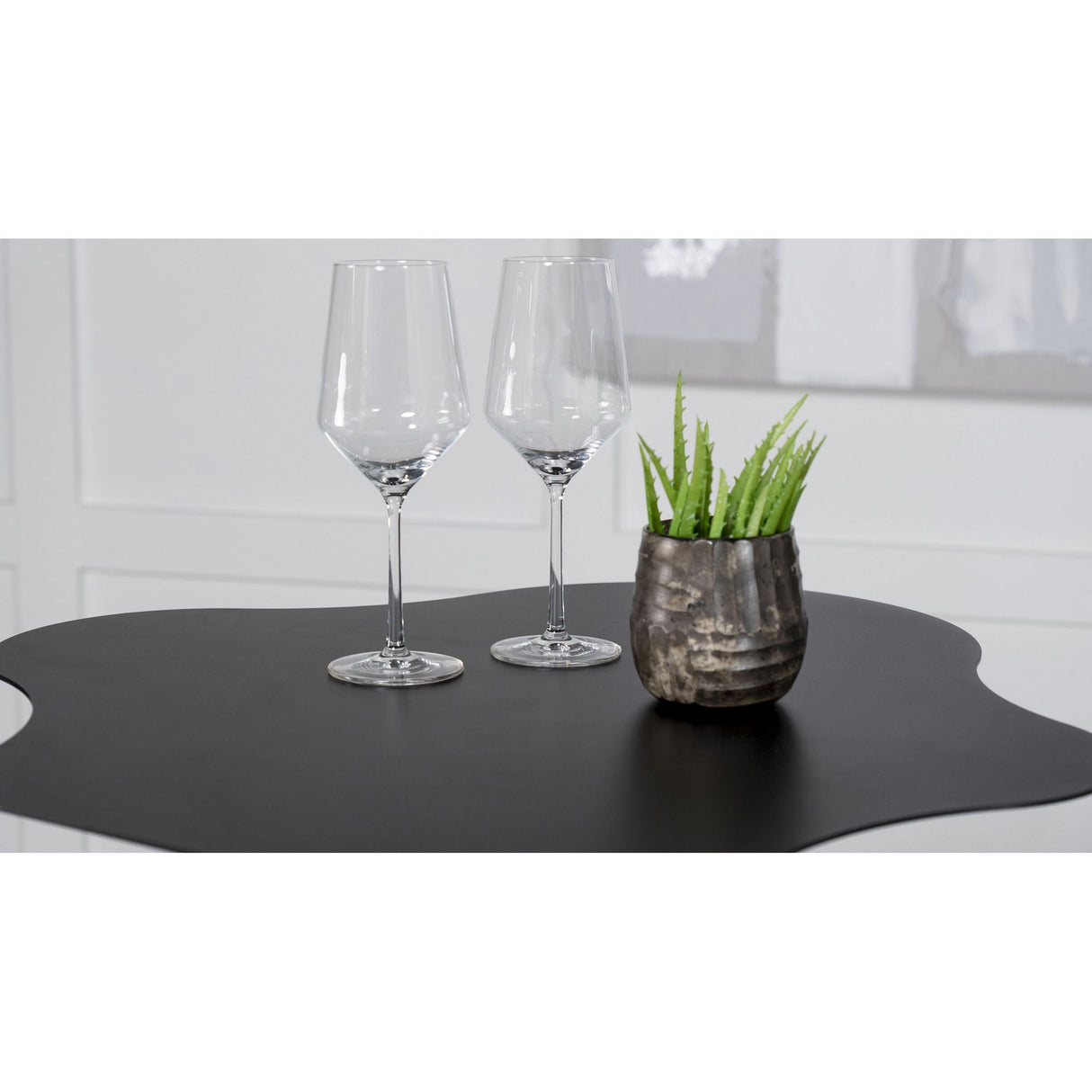Fresno - Curved Cloud Shaped Bistro Bar Table Bar Table - Black