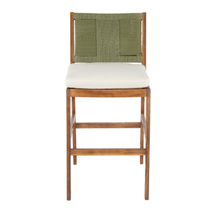 Outdoor Acacia Wood Bar Stools (Set of 2)
