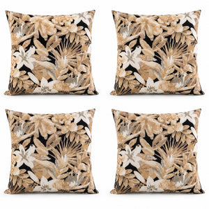 4 Pack Outdoor Pillow Covers - Water-Repellent Decorative Cushion Covers