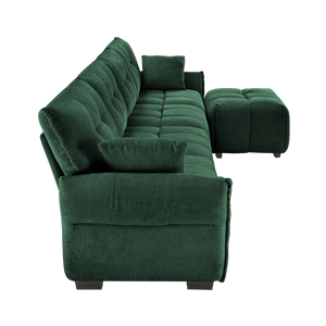 Modular 4-Seater Sofa With Ottoman