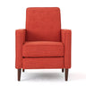 Mid-Century Modern Recliner With Button Tufted Waffle Stitch