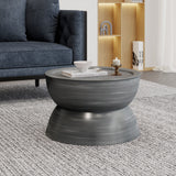 Metal hammered coffee table
