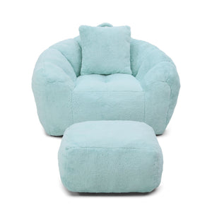 Giant Bean Bag Chair with Footstool