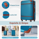 20 in hard side 2 piece lightweight suitcase set with spinner wheels