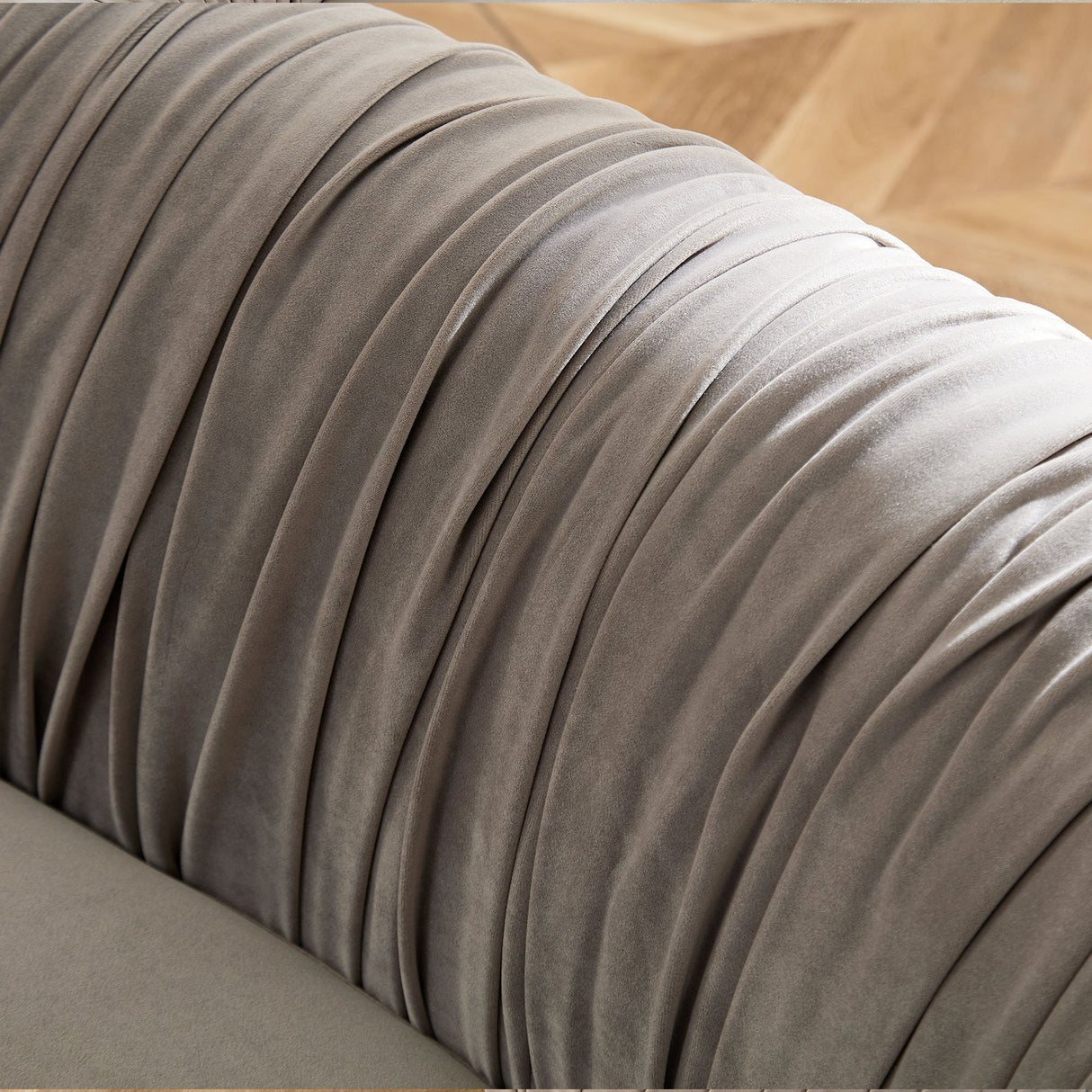 Modern Curved Sofa with Elegant Crescent Design