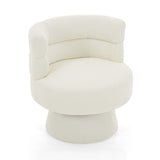 Swivel Accent Chair, 360° Rotating Design With Ergonomic Support