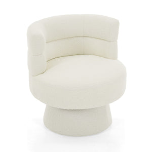 Swivel Accent Chair, 360° Rotating Design With Ergonomic Support
