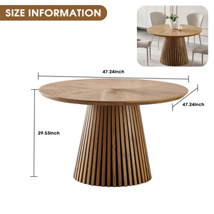 Wooden Dining Table - Modern Round Kitchen Design